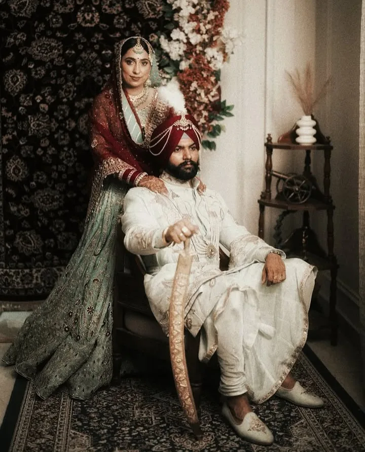 Simran & Arjun, photographed by Bhangal Studio